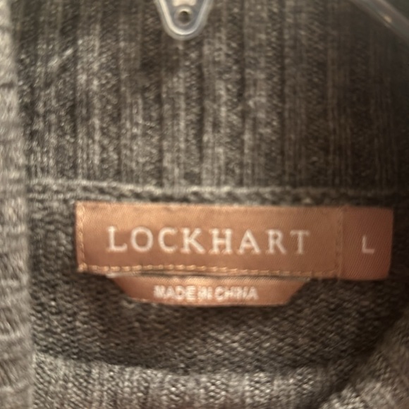 Lockhart Women Gray Turtleneck Sweater Wool Cashmere blend Size L - Picture 3 of 5